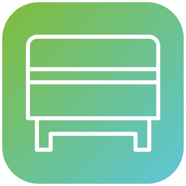 Almacenamiento de diseño vectorial Estilo de icono otomano