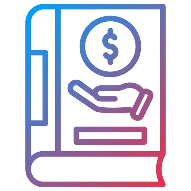 Almacenamiento de la imagen vectorial del icono del libro Se puede utilizar para documentos y archivos