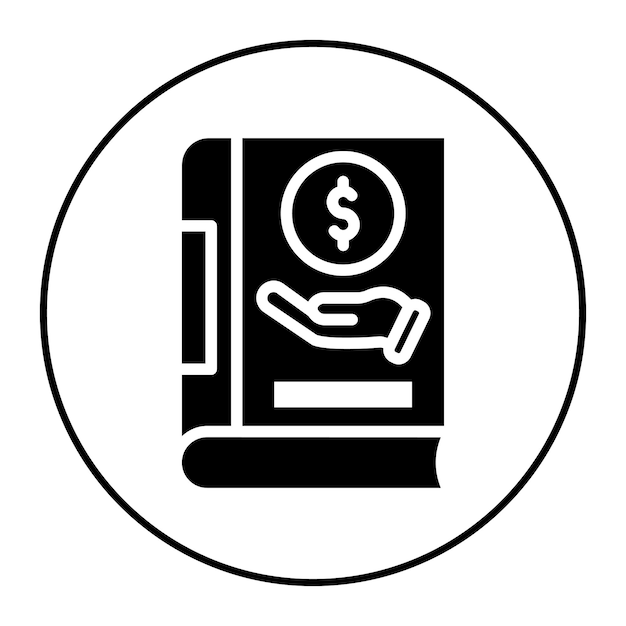 Almacenamiento de la imagen vectorial del icono del libro Se puede utilizar para documentos y archivos