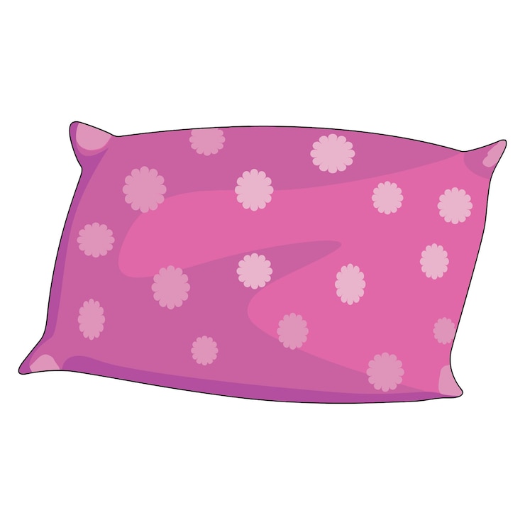 Vector almohada aislada sobre fondo blanco