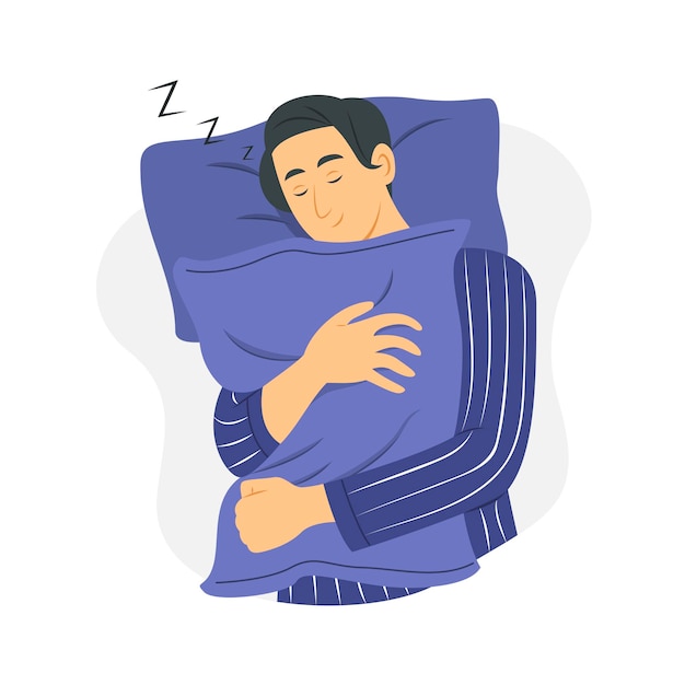 Almohada para dormir y abrazar hombre