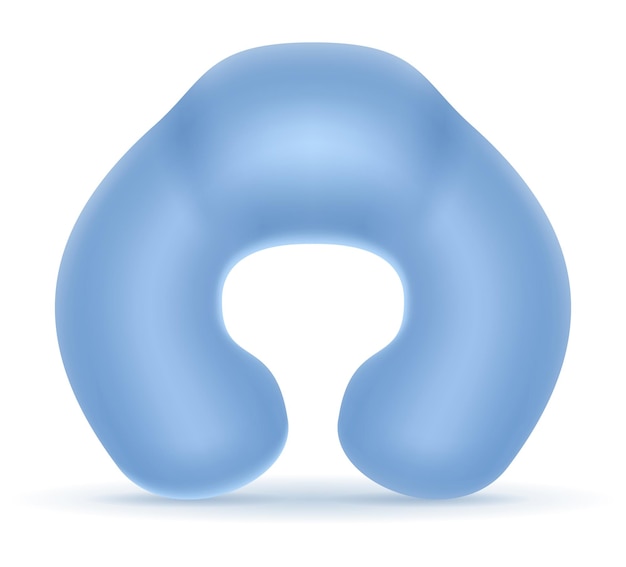 Almohadas para dormir en viajes para transporte ilustración vectorial aislado sobre fondo blanco.