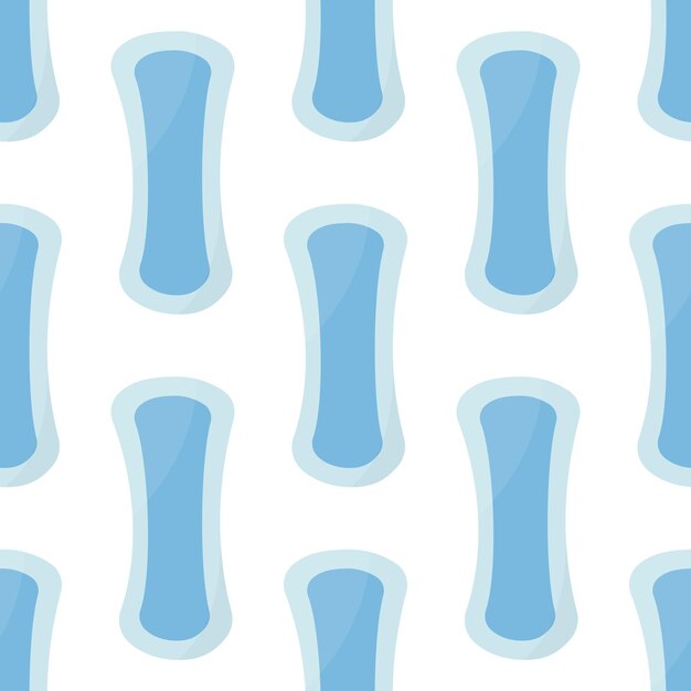 almohadillas sanitarias diario higiene femenina ciclo menstrual patrón vector ilustración