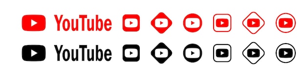 Alojamiento de videos populares de YouTube Ilustración editorial vectorial Rivne Ucrania 10 de abril de 2023