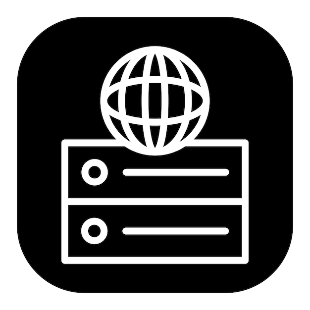 Alojamiento web iconos vectoriales