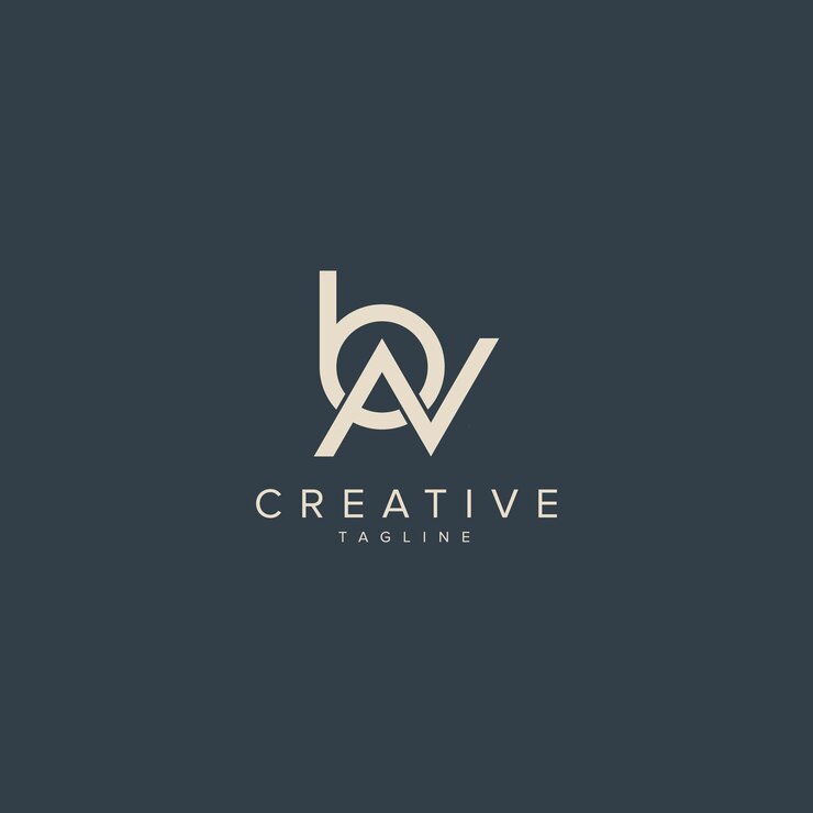 Vector alphabet bn nb letter modern monogram style logo vector element