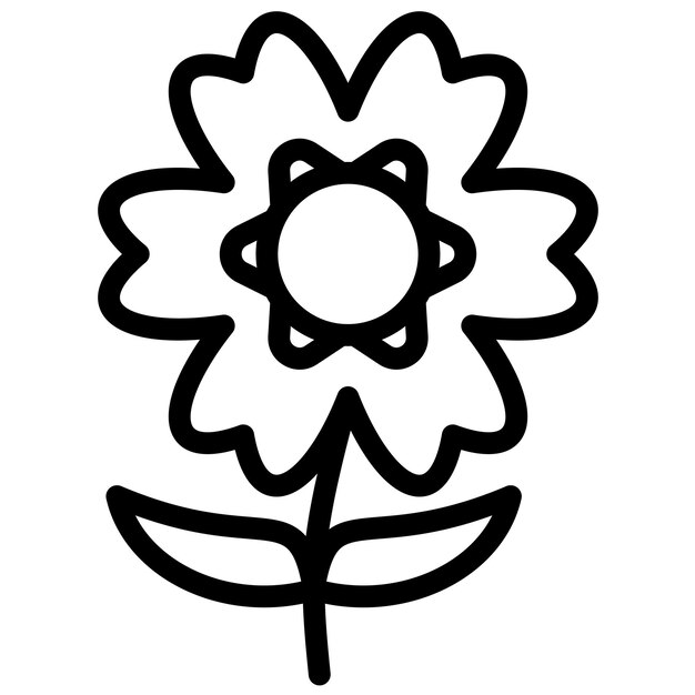Alpine No me olvides ilustración de icono vectorial del conjunto de iconos de flores