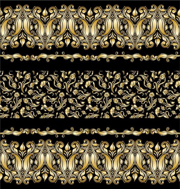 Alpona vector diseño de color dorado