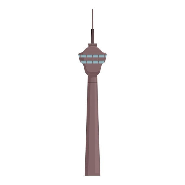 Alta torre de telecomunicaciones que proporciona conexión inalámbrica 5G de alta velocidad en una gran ciudad