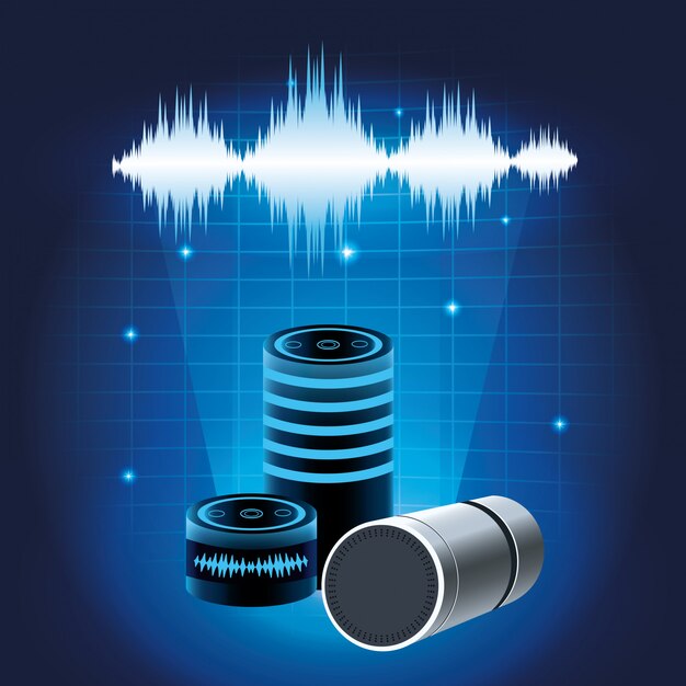 Altavoz de reconocimiento de voz de smartphone