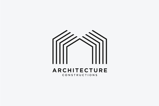 AM último logotipo e icono de bienes raíces