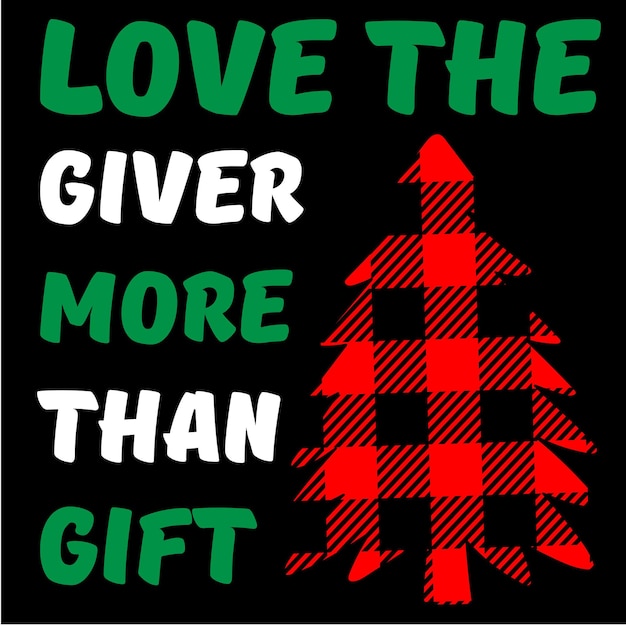 Vector ama al dador más que un regalo