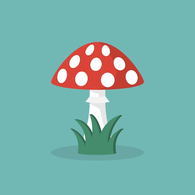 Amanita setas venenosas Vector setas rojas con puntos blancos alimentos envenenados tóxicos