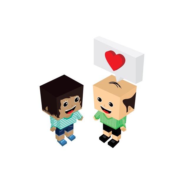 amante de la pareja geek en el amor romance
