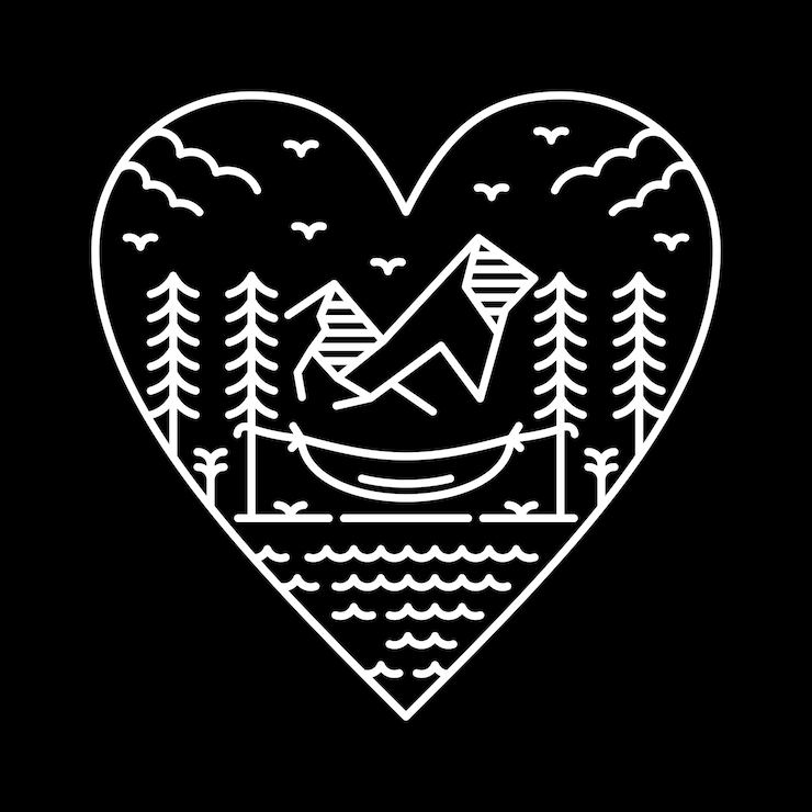 Vector amar la naturaleza