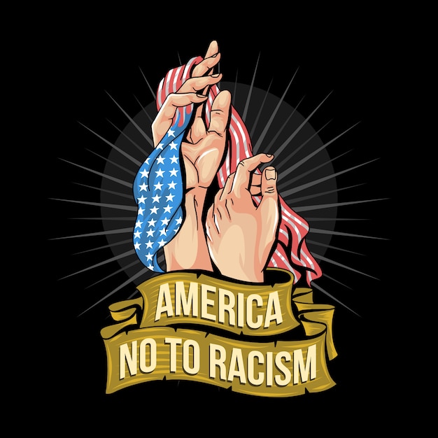 America no a las ilustraciones del racismo