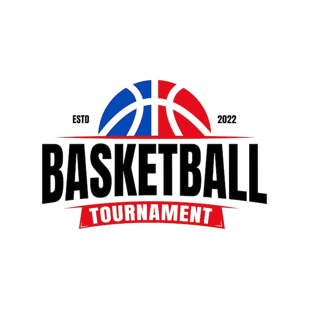 American Sports Basketball club logo basketball club Torneo basketball club emblema plantilla de diseño sobre fondo blanco