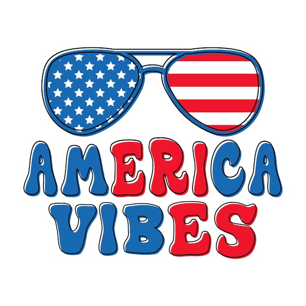 American Vibes 4 de julio Día de la Independencia de Estados Unidos Camisa de EE. UU.