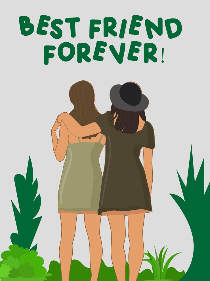 Vector amigos juntos
