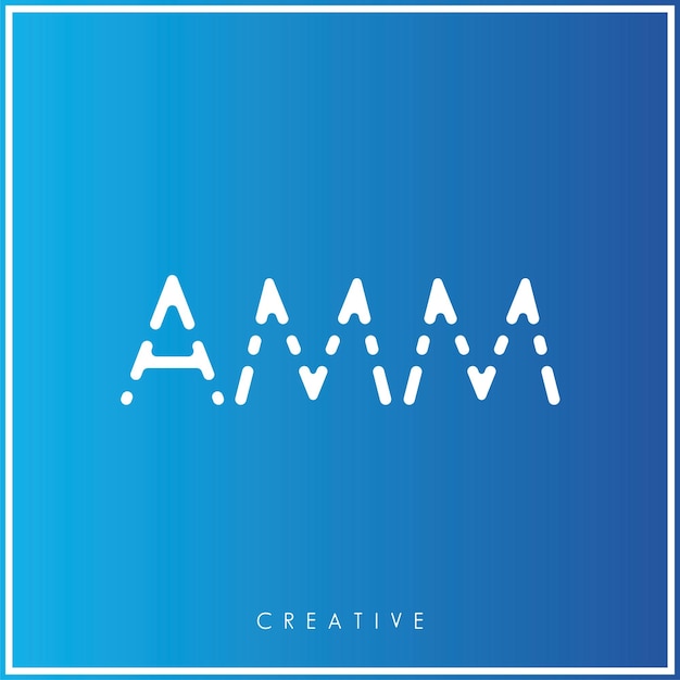 AMM Creative Vector Último Diseño de Logotipo Último Minimal Logotipo Premium Ilustración Vector Monograma