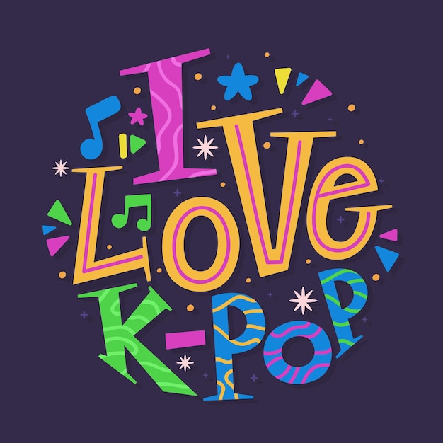 Amo la música k-pop - letras