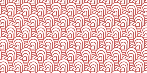 Amor abstracto sencillo minimalista patrones sin costuras Ilustración vectorial