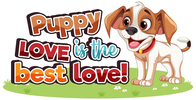 El amor de cachorro es el mejor icono de amor.