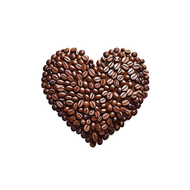 Vector el amor por el café