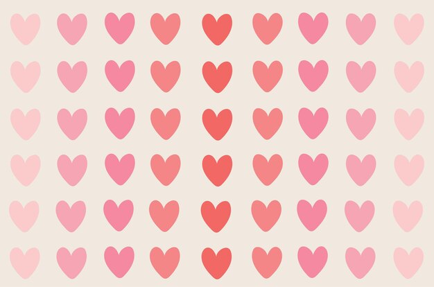 Amor de corazón de San Valentín con ilustración de vector de sobre. amor y san valentin