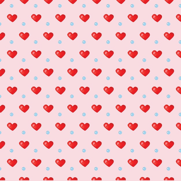 Amor corazones acuarela de patrones sin fisuras
