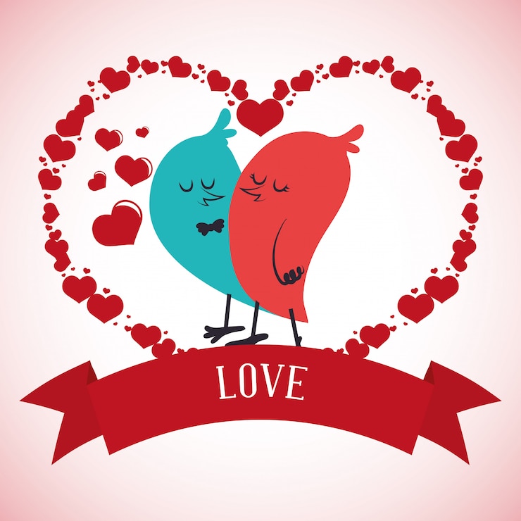 Vector amor diseño