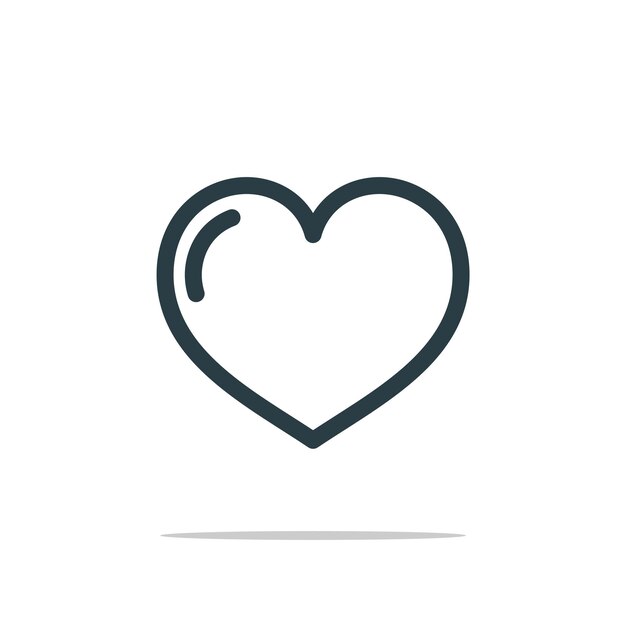 Amor Icono Logo Plantilla Ilustración Diseño Vector EPS 10