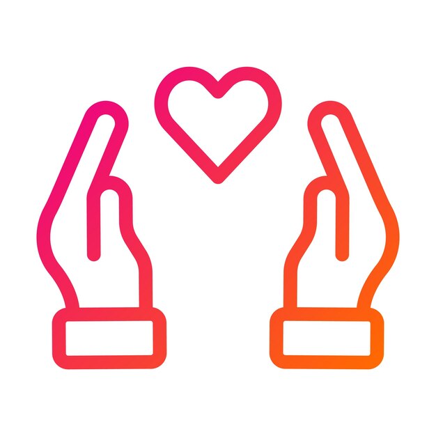En el amor Ilustración de diseño de íconos vectoriales