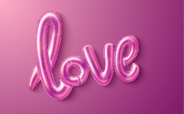 amor realista globo de goma en rosa