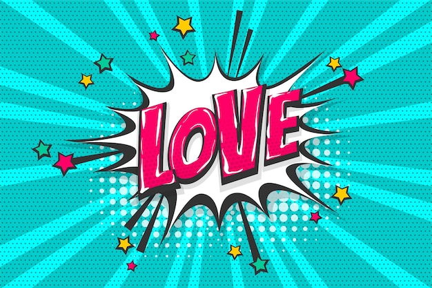 Amor sentimientos wow colección de texto cómico efectos de sonido estilo pop art Bocadillo de diálogo de vector