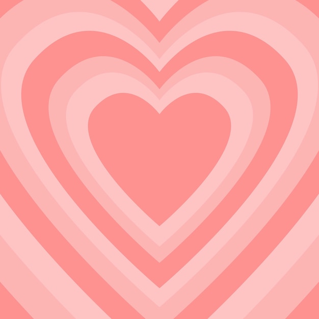 Amor Símbolo Cuadrado Fondo Corazón San Valentín Vector Ilustración