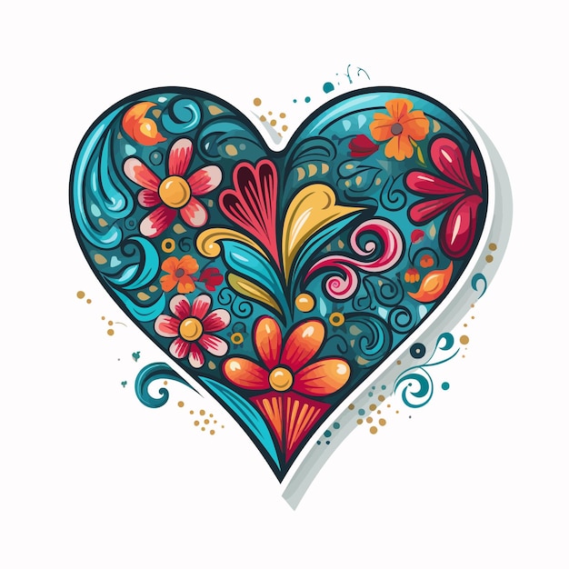 Vector amor_sticker_ilustrado