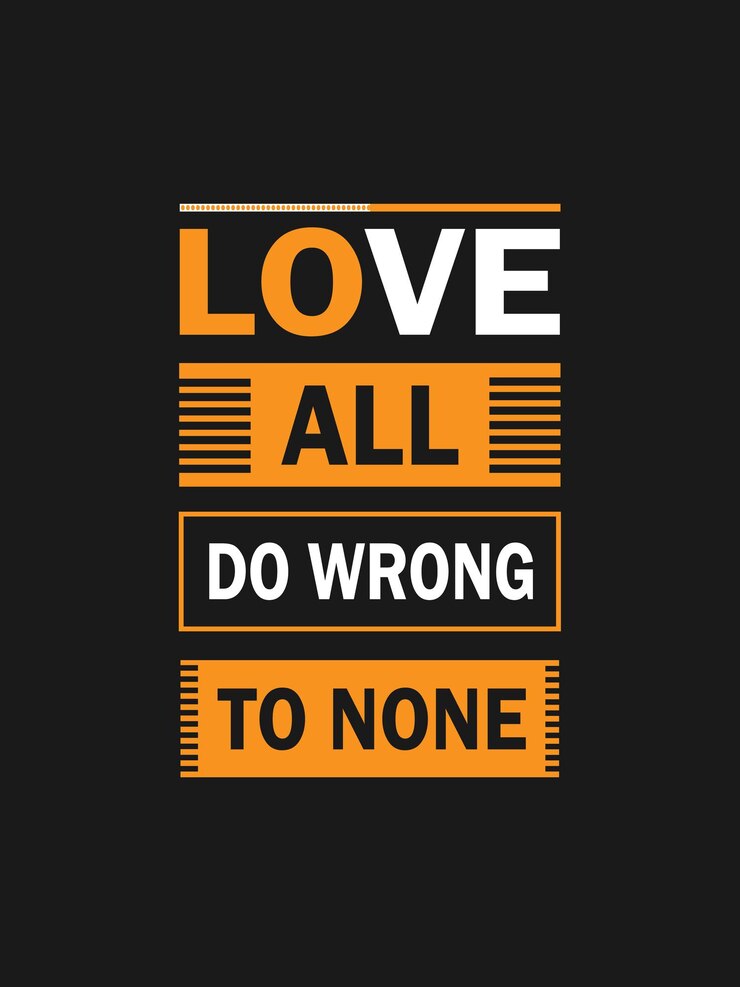Amor todos hacen mal a ninguna cita camiseta