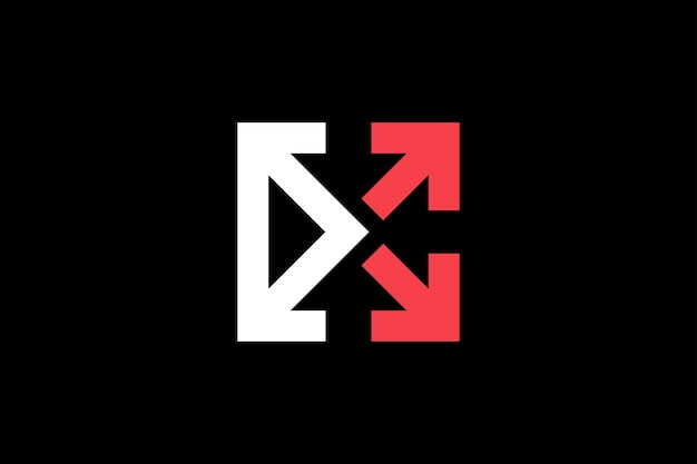 Ampliar el diseño del logotipo vectorial de moda de flecha