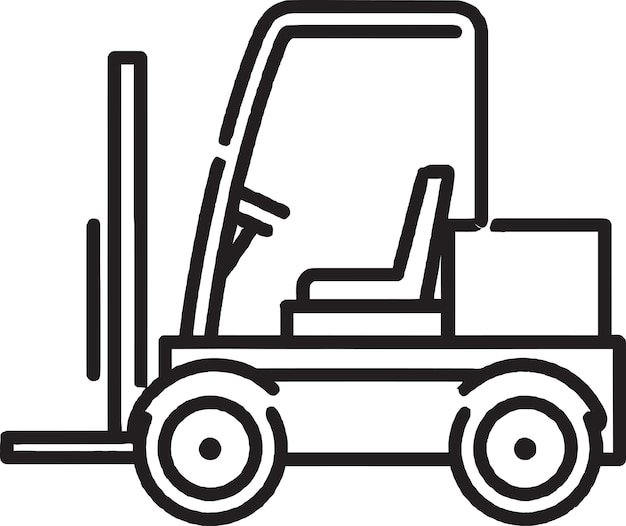 Amplificador de horquilla Mover icono de diseño de logotipo vectorial