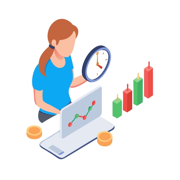 Amplificador de mercado de valores Icon Set de comercio para diseños financieros e de inversión
