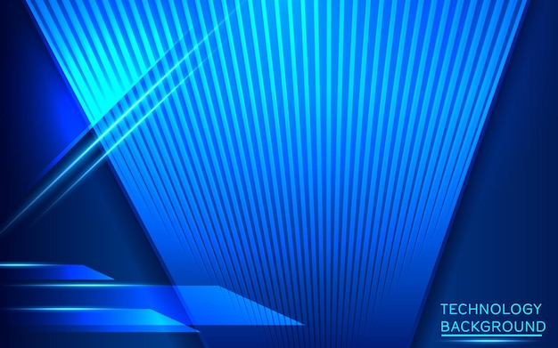 Amplio concepto de tecnología digital de alta tecnología. Ilustración de alta tecnología informática sobre fondo azul. Diseño futurista abstracto. ilustración vectorial de ciencia ficción.