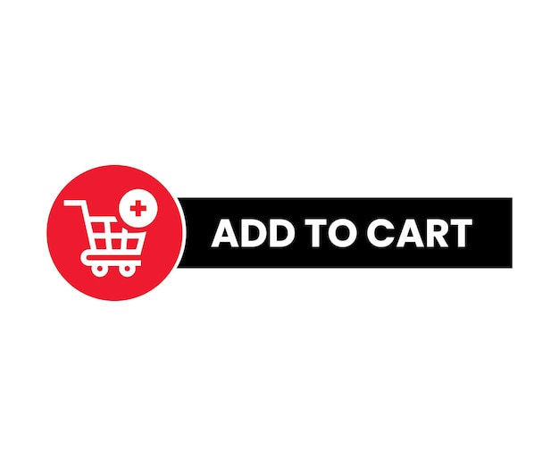 Añadir al carrito Botón de llamada a la acción Diseño del símbolo de marketing de la oferta