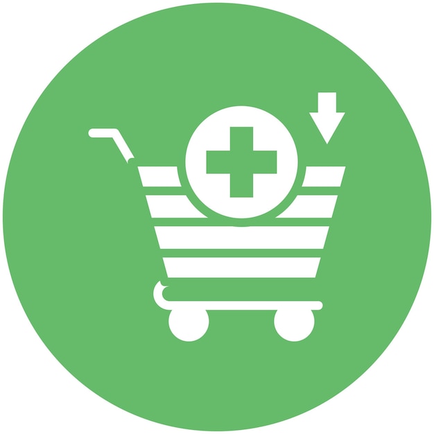 Añadir al carrito la ilustración del icono vectorial del conjunto de iconos de compras y comercio electrónico