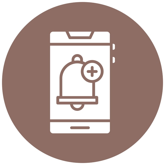 Añadir el estilo de la ilustración del vector de alarma