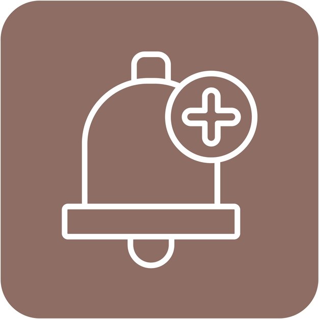 Añadir el estilo de la ilustración del vector de alarma