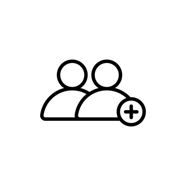 Añadir icono de usuario Colección de conjuntos de relleno plano