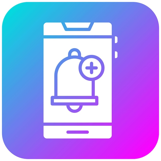 Añadir icono de vector de alarma Se puede usar para el conjunto de iconos de la interfaz de usuario móvil