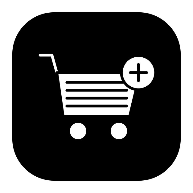 Añadir a la ilustración del vector del carrito