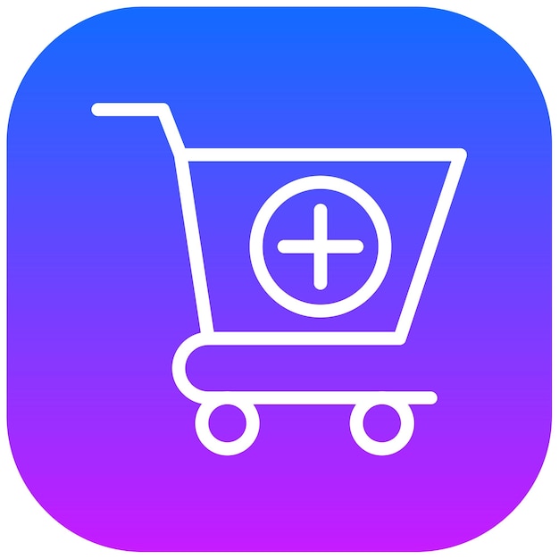 Añadir a la ilustración del vector del carrito